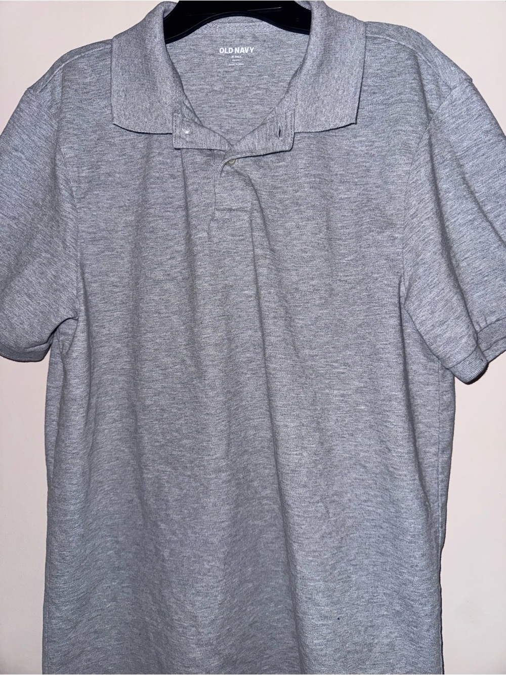 Old Navy Men's Heather Gray Polo Shirt